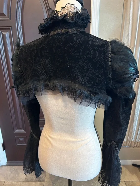 Witchy Goth Steampunk Bolero Shrug - Picture 5 of 12
